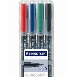 STAEDTLER permanent markers�t 4 stk ass - 0,4 mm - 5250208